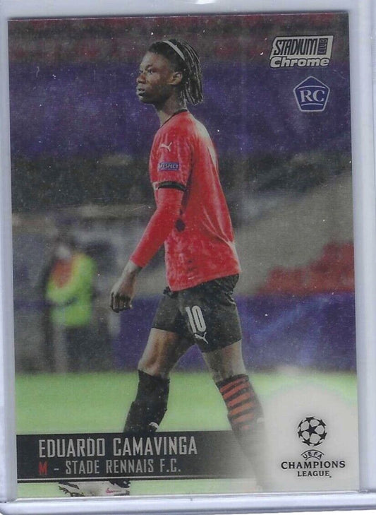 EDUARDO CAMAVINGA 2020-21 TOPPS STADIUM CLUB CHROME TRUE ROOKIE RC #35