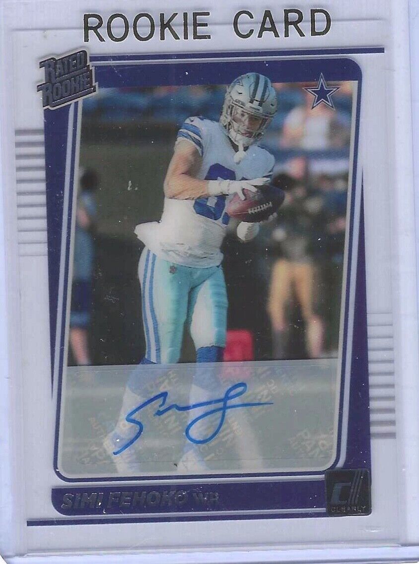 SIMI FEHOKO 2021 PANINI CLEARLY DONRUSS RATED ROOKIE AUTO RC #92