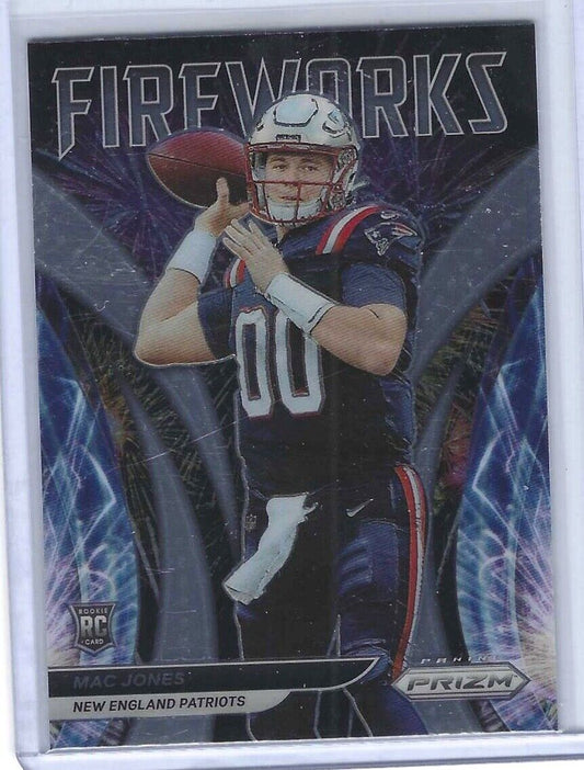 MAC JONES 2021 PANINI PRIZM ROOKIE FIREWORKS INSERT RC #F-25