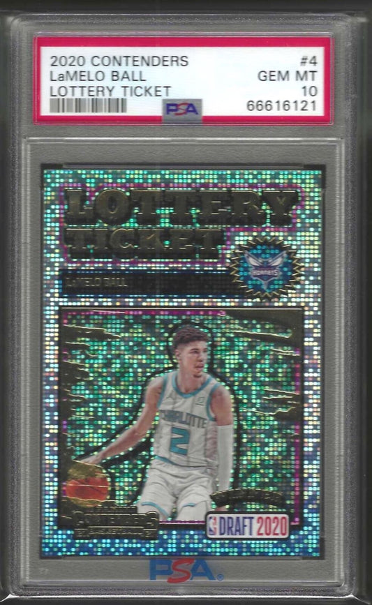 LAMELO BALL 2020-21 PANINI CONTENDERS LOTTERY TICKET RC PSA 10 GEM MINT