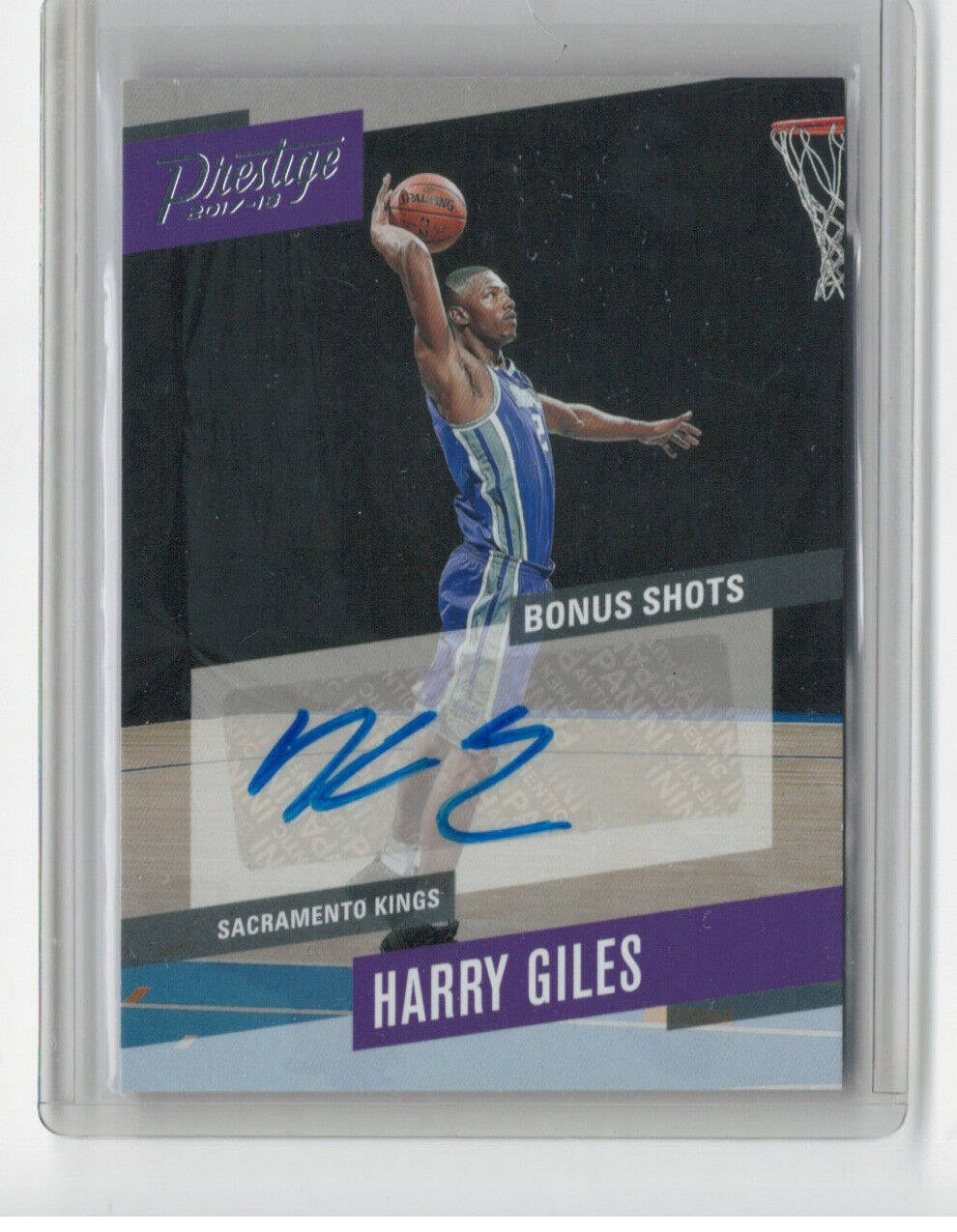 HARRY GILES 2017-18 PANINI PRESTIGE BONUS SHOTS ROOKIE AUTO RC #52