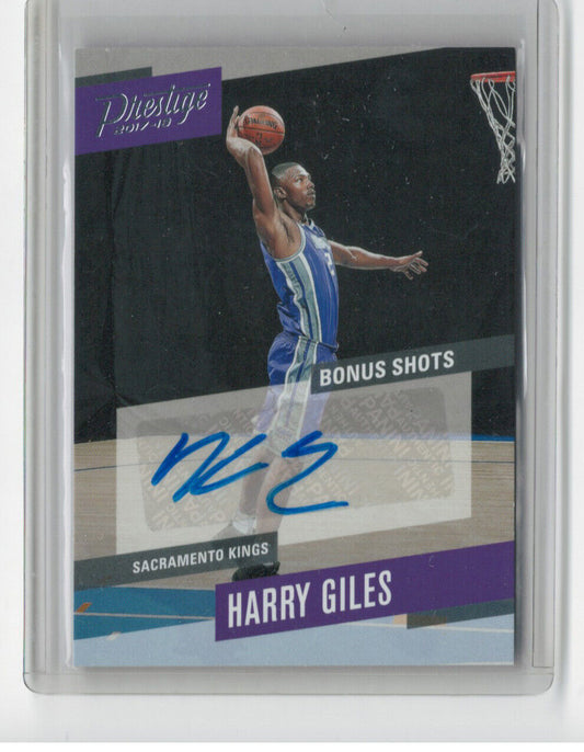 HARRY GILES 2017-18 PANINI PRESTIGE BONUS SHOTS ROOKIE AUTO RC #52