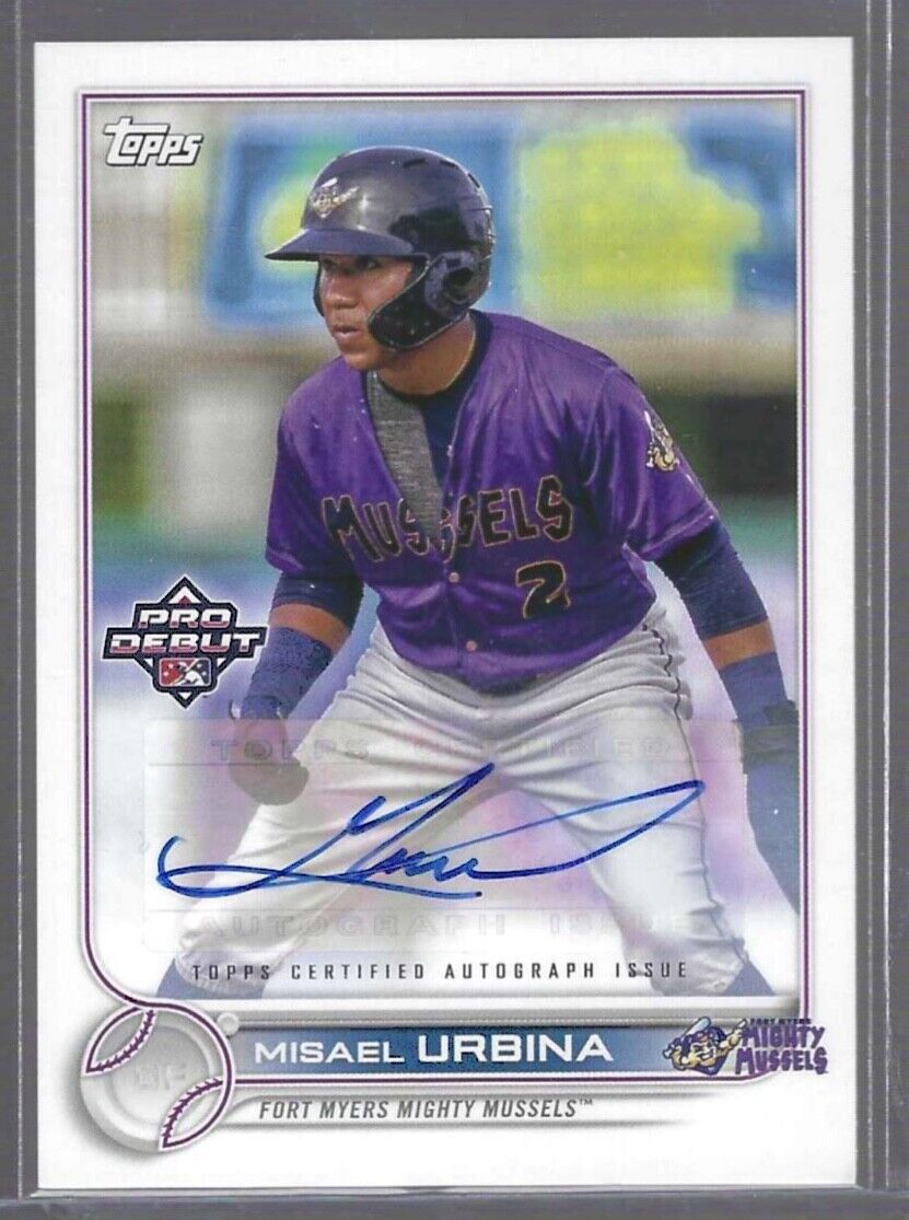 MISAEL URBINA 2022 TOPPS PRO DEBUT PROSPECT AUTO #PD-136