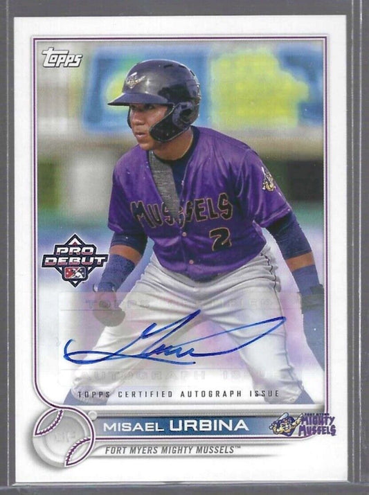 MISAEL URBINA 2022 TOPPS PRO DEBUT PROSPECT AUTO #PD-136