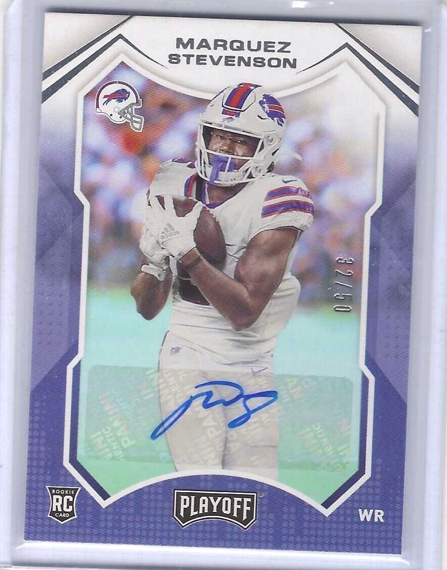 MARQUEZ STEVENSON 2021 PANINI PLAYOFF SILVER ROOKIE AUTO RC #D 32/50