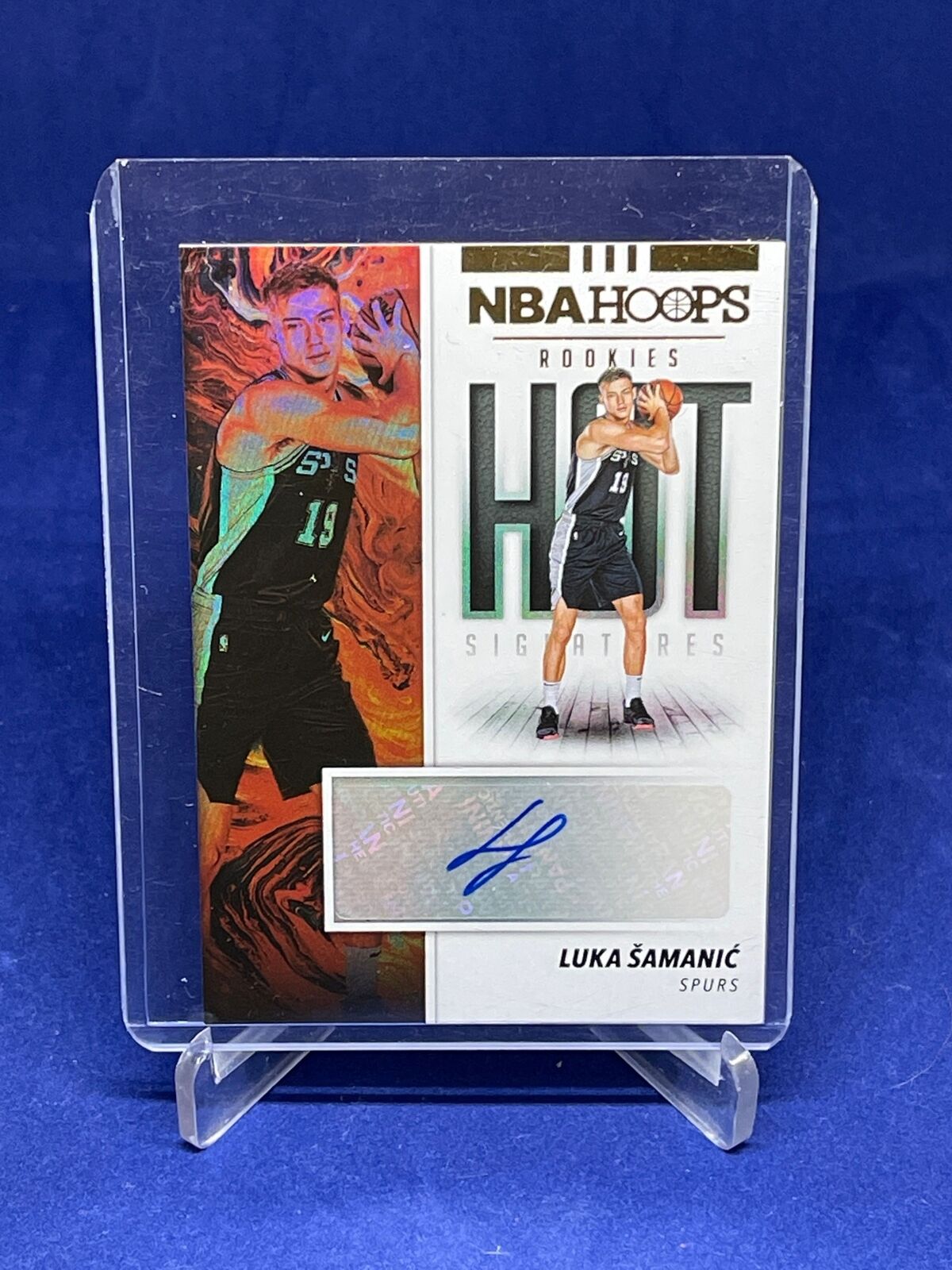 LUKA SAMANIC 2019-20 PANINI NBA HOOPS HOT SIGNATURES AUTO ROOKIE RC