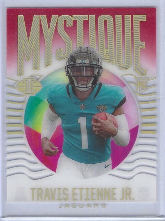 TRAVIS ETIENNE JR 2021 PANINI ILLUSIONS MYSTIQUE ACETATE ORANGE RC #D 118/149