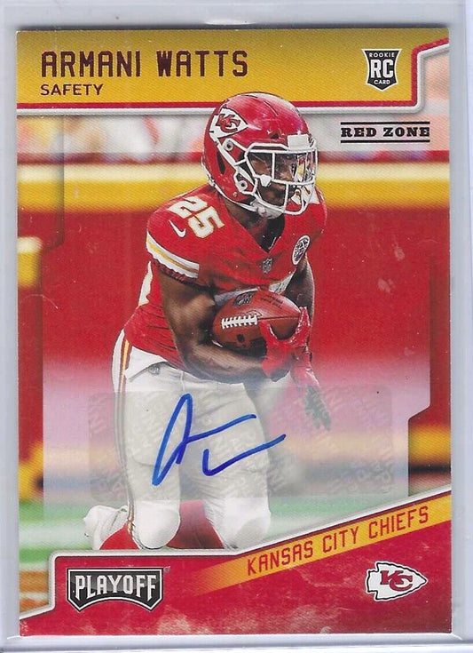 ARMANI WATTS 2018 PANINI PLAYOFF ROOKIE RED ZONE AUTO RC #274
