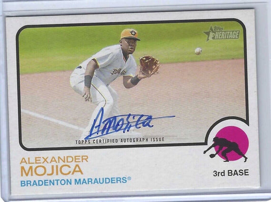 ALEXANDER MOJICA 2022 TOPPS HERITAGE MINOR LEAGUE PROSPECT REAL ONE AUTO #ROAAMJ