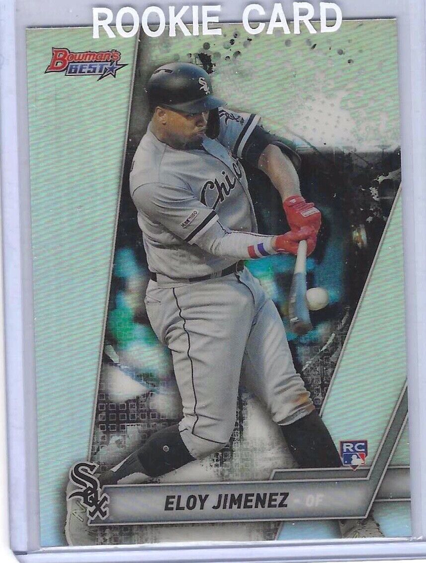 ELOY JIMENEZ 2019 BOWMANS BEST SILVER REFRACTOR ROOKIE RC #18