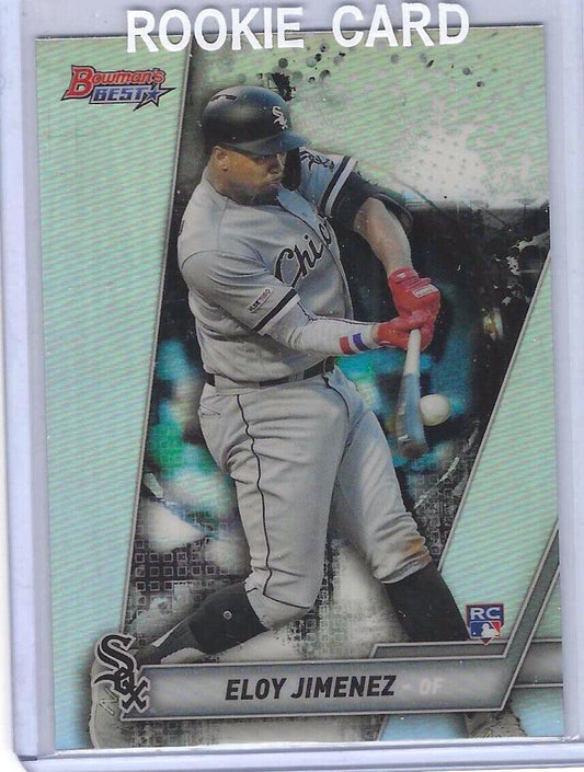 ELOY JIMENEZ 2019 BOWMANS BEST SILVER REFRACTOR ROOKIE RC #18