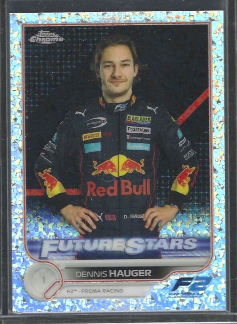 DENNIS HAUGER 2022 TOPPS CHROME F1 SPECKLE REFRACTOR #D 227/299
