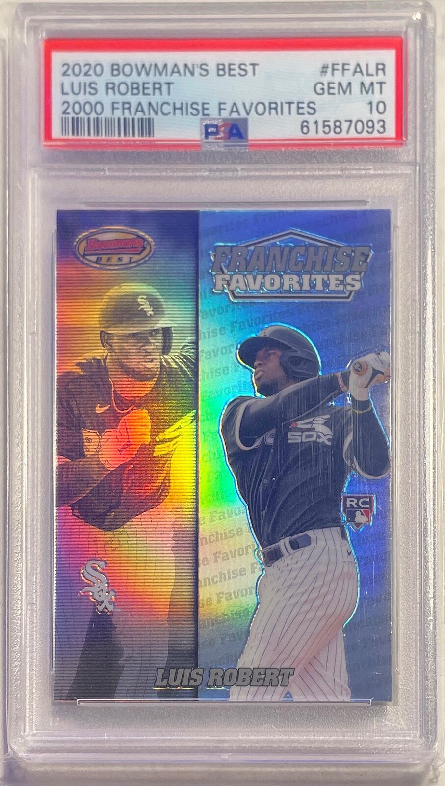 LUIS ROBERT 2020 BOWMAN'S BEST 2000 FRANCHISE FAVORITES REFRACTOR RC PSA 10 MINT
