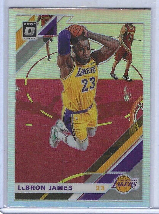 LEBRON JAMES 2019-20 PANINI DONRUSS OPTIC SILVER HOLO PRIZM #60