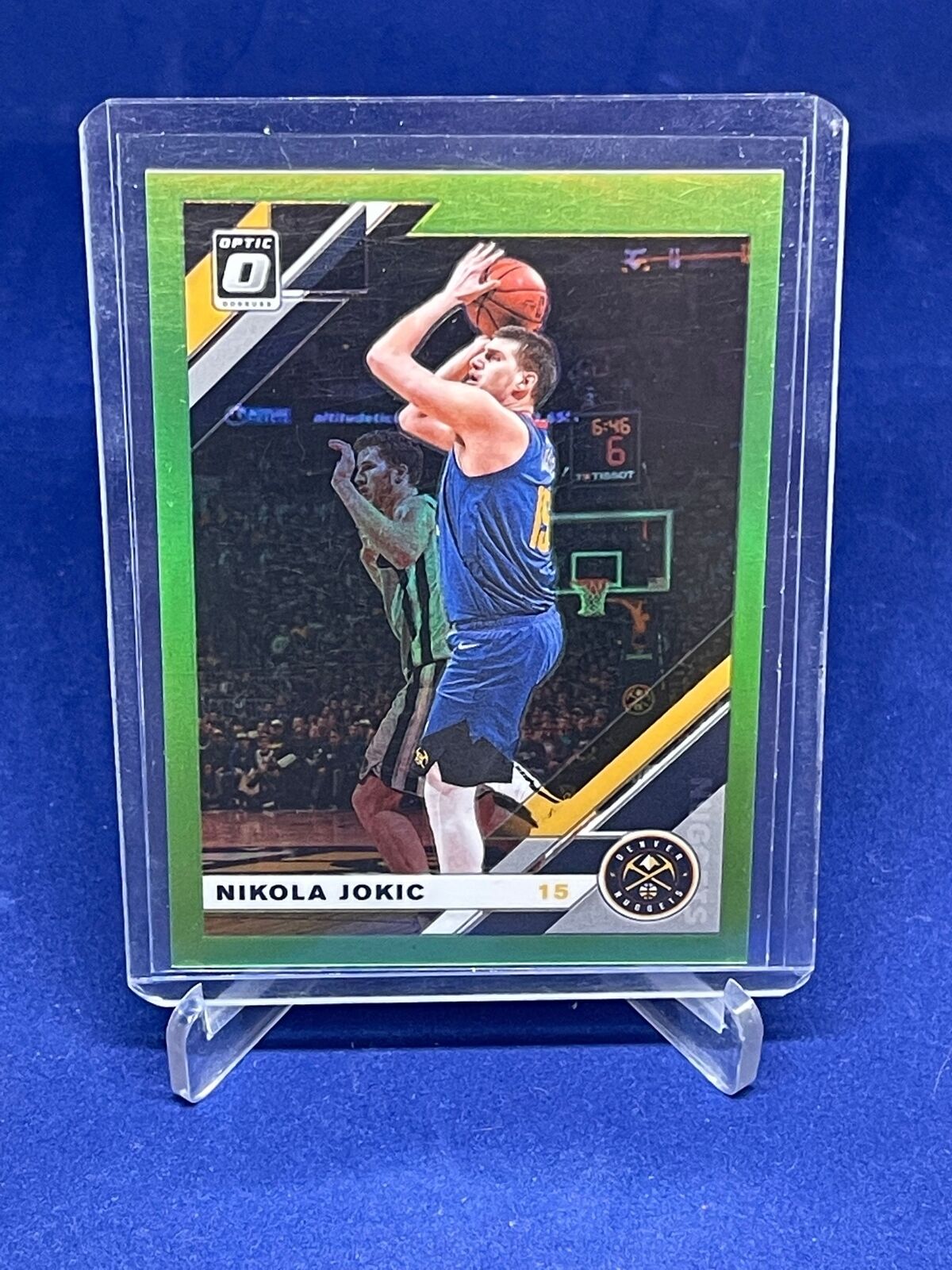 NIKOLA JOKIC 2019-20 PANINI DONRUSS OPTIC LIME GREEN PRIZM HOLO #D 96/149