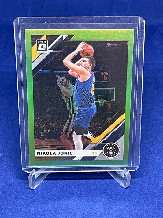 NIKOLA JOKIC 2019-20 PANINI DONRUSS OPTIC LIME GREEN PRIZM HOLO #D 96/149