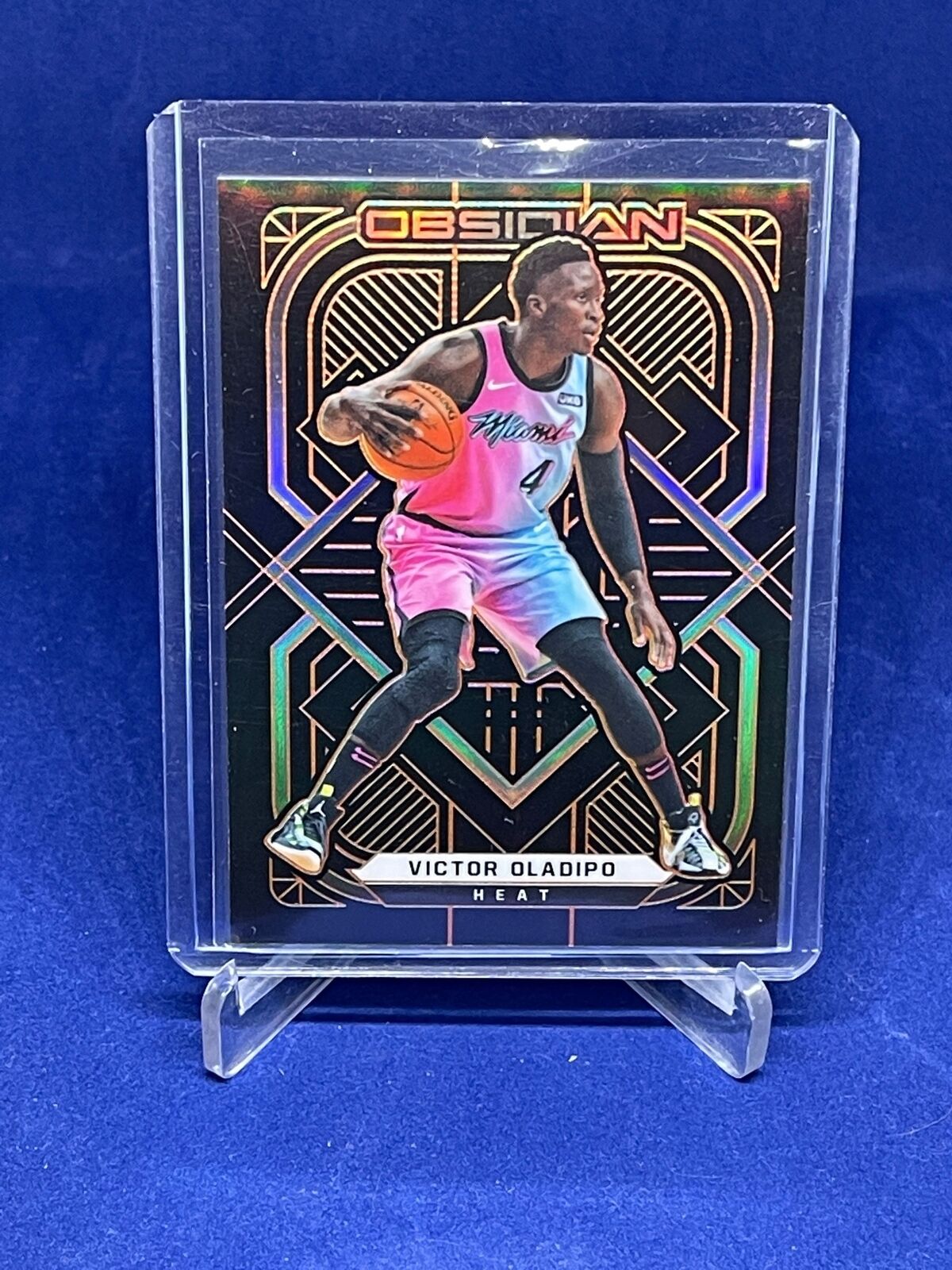 VICTOR OLADIPO 2020-21 PANINI OBSIDIAN ELECTRIC ETCH ORANGE #D 17/50