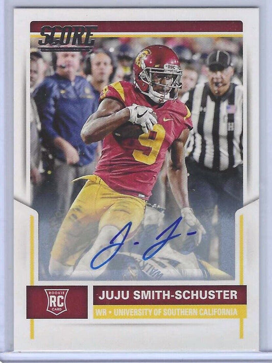 JUJU SMITH-SCHUSTER 2017 PANINI SCORE ROOKIE AUTO RC #331