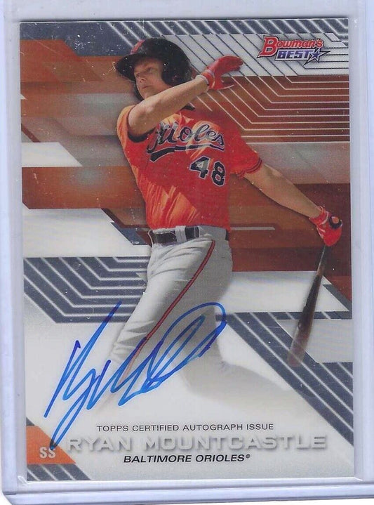 RYAN MOUNTCASTLE 2017 BOWMANS BEST PROSPECT ON CARD AUTO #B17-RM