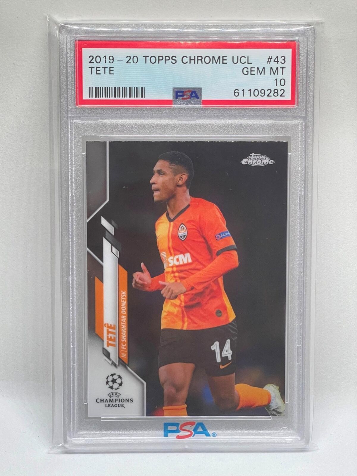 TETE 2019-20 TOPPS CHROME UEFA CHAMPIONS LEAGUE #43 ROOKIE RC PSA 10 GEM MINT