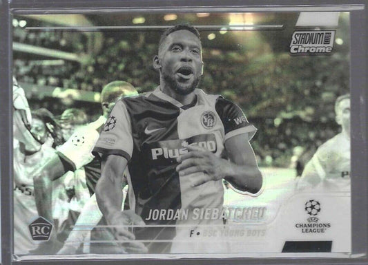 JORDAN SIEBATCHEU 2021-22 TOPPS STADIUM CLUB NEGATIVE REFRACTOR RC #D 256/299