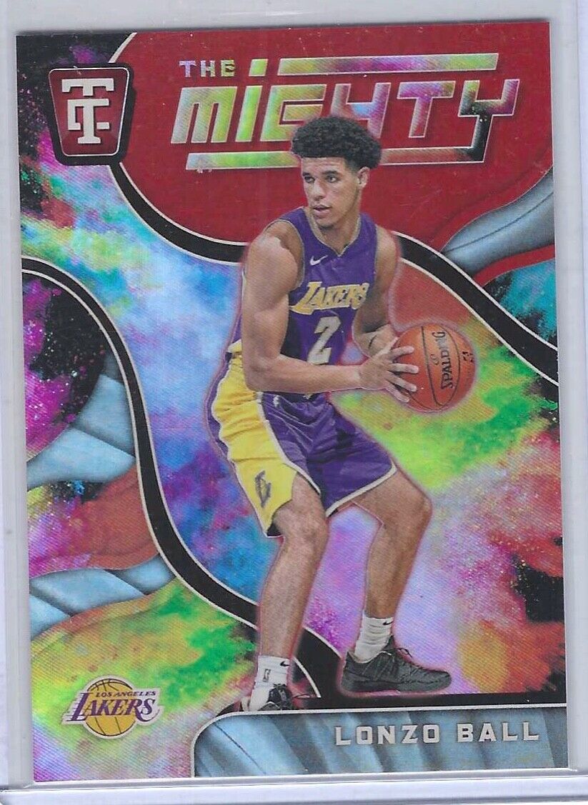LONZO BALL 2017-18 PANINI TOTALLY CERTIFIED THE MIGHTY ROOKIE RC #17