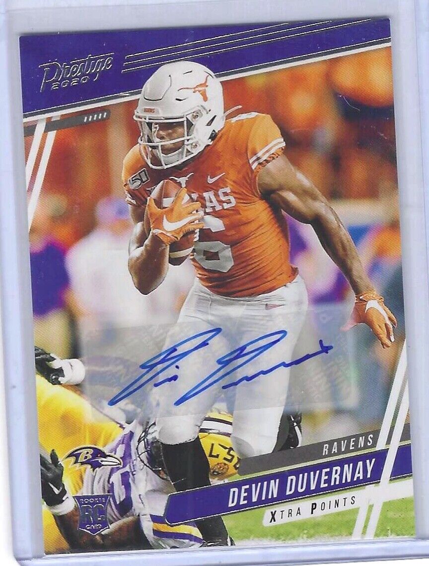 DEVIN DUVERNAY 2020 PANINI PRESTIGE XTRA POINTS ROOKIE AUTO RC #236