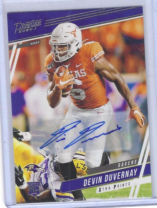 DEVIN DUVERNAY 2020 PANINI PRESTIGE XTRA POINTS ROOKIE AUTO RC #236