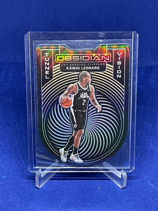 KAWHI LEONARD 2020-21 PANINI OBSIDIAN TUNNEL VISION DIE CUT #D 69/99