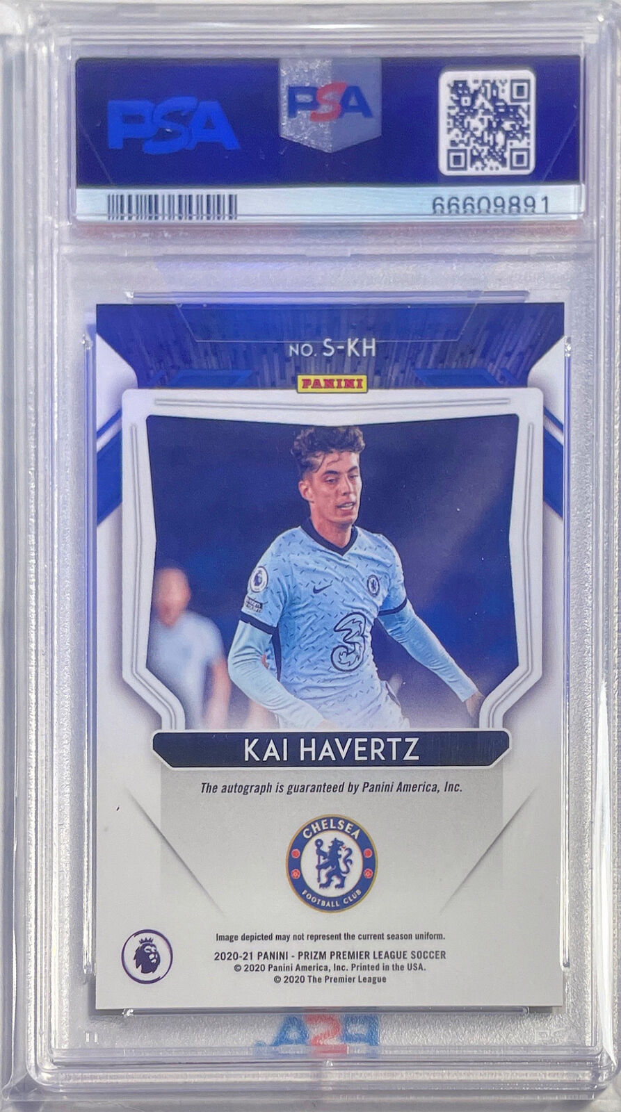 KAI HAVERTZ 2020-21 PANINI PRIZM EPL SIGNATURES AUTO #KH PSA 10 GEM MINT POP 18