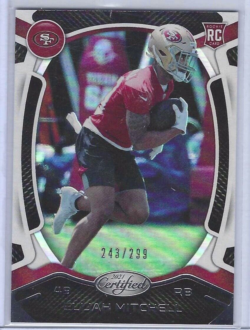 ELIJAH MITCHELL 2021 PANINI CERTIFIED ROOKIE RC #D 243/299