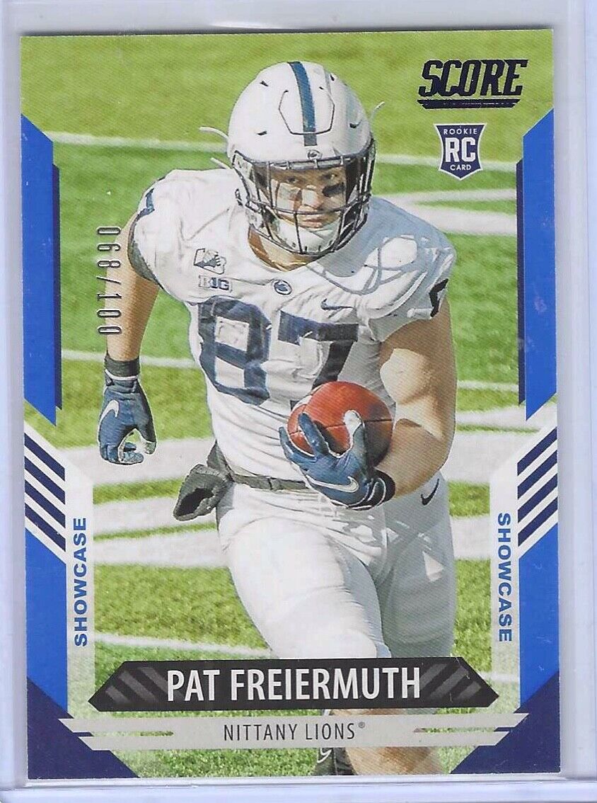 PAT FREIERMUTH 2021 PANINI SCORE BLUE SHOWCASE ROOKIE RC #D 068/100