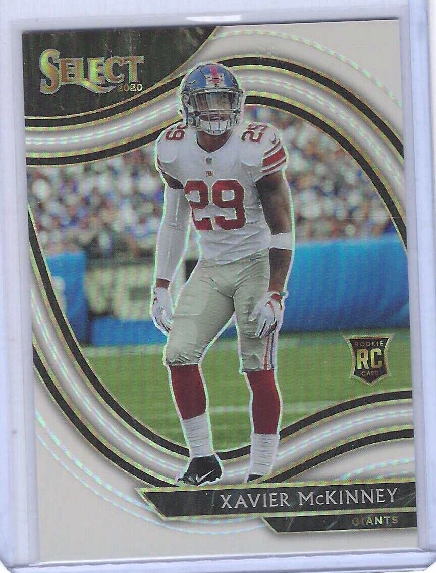 XAVIER MCKINNEY 2020 PANINI SELECT WHITE PRIZM FIELD LEVEL ROOKIE RC #D 18/35