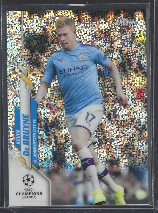 KEVIN DE BRUYNE 2019-20 TOPPS CHROME UEFA SPECKLE REFRACTOR #19