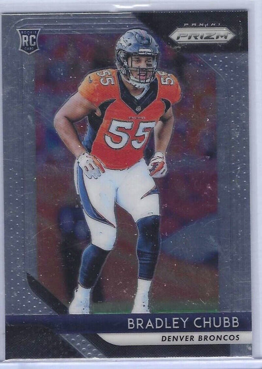 BRADLEY CHUBB 2018 PANINI PRIZM BASE ROOKIE RC #204