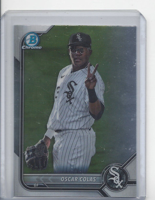 OSCAR COLAS 2022 BOWMAN DRAFT CHROME SP PHOTO VARIATION SSP SP #51