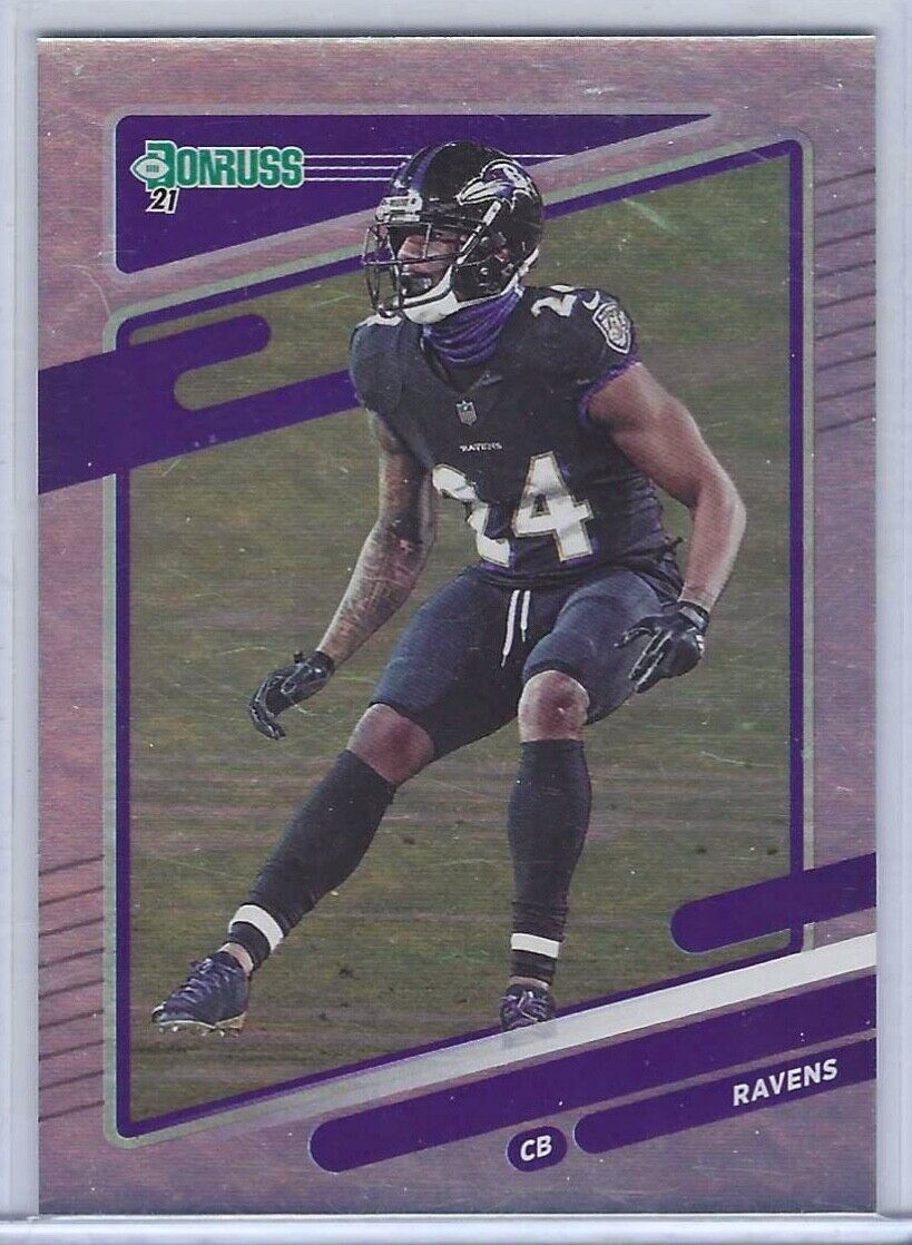 MARCUS PETERS 2021 PANINI DONRUSS SILVER FOIL NO NAME VARIATION #243