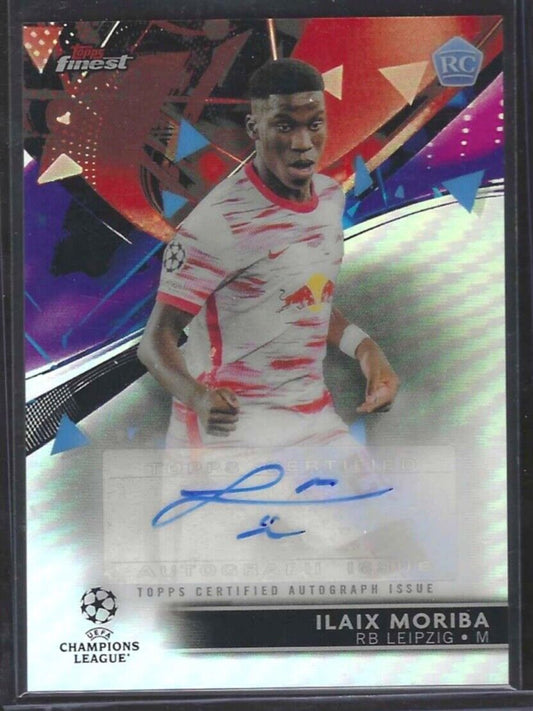ILAIX MORIBA 2021-22 TOPPS FINEST SILVER REFRACTOR AUTO RC #BA-IM