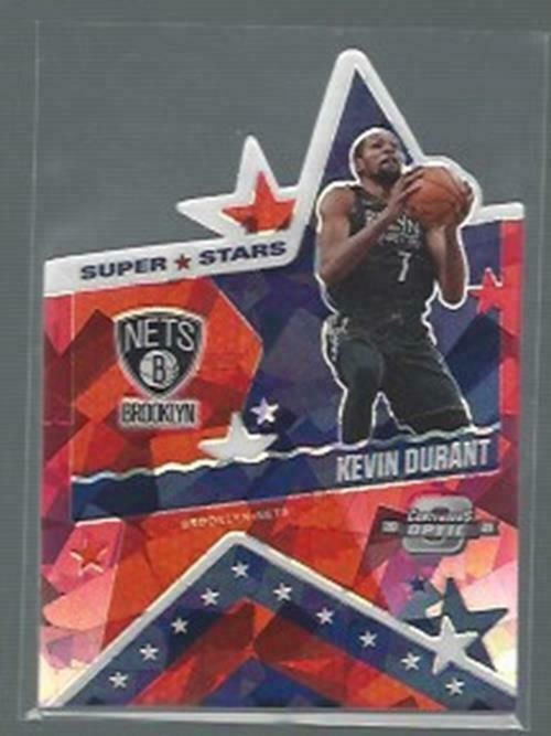 KEVIN DURANT 2020-21 PANINI CONTENDERS OPTIC SUPER STARS RED ICE DIE CUT PRIZM