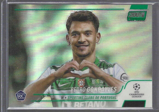 PEDRO GONCALVES 2021-22 TOPPS STADIUM CLUB CHROME GREEN REFRACTOR RC #D 026/150