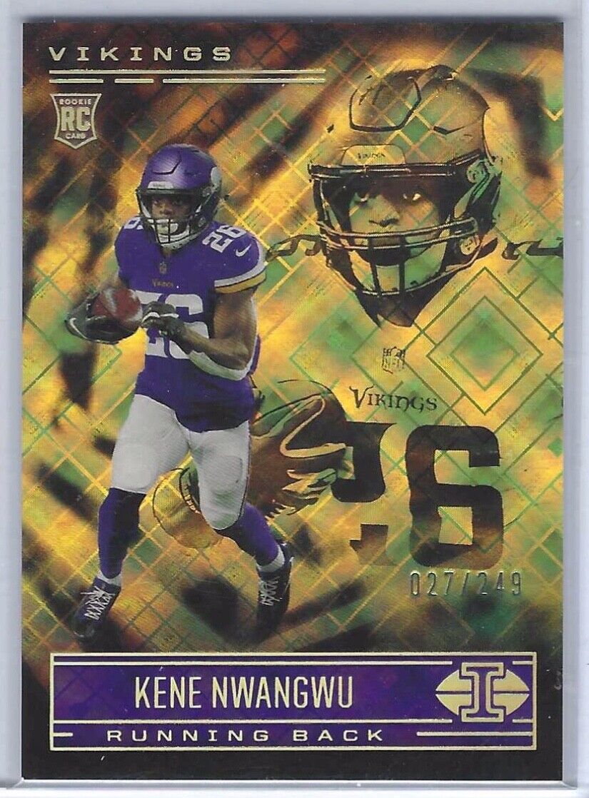 KENE NWANGWU 2021 PANINI ILLUSIONS YELLOW DIAMOND RC #D 027/249