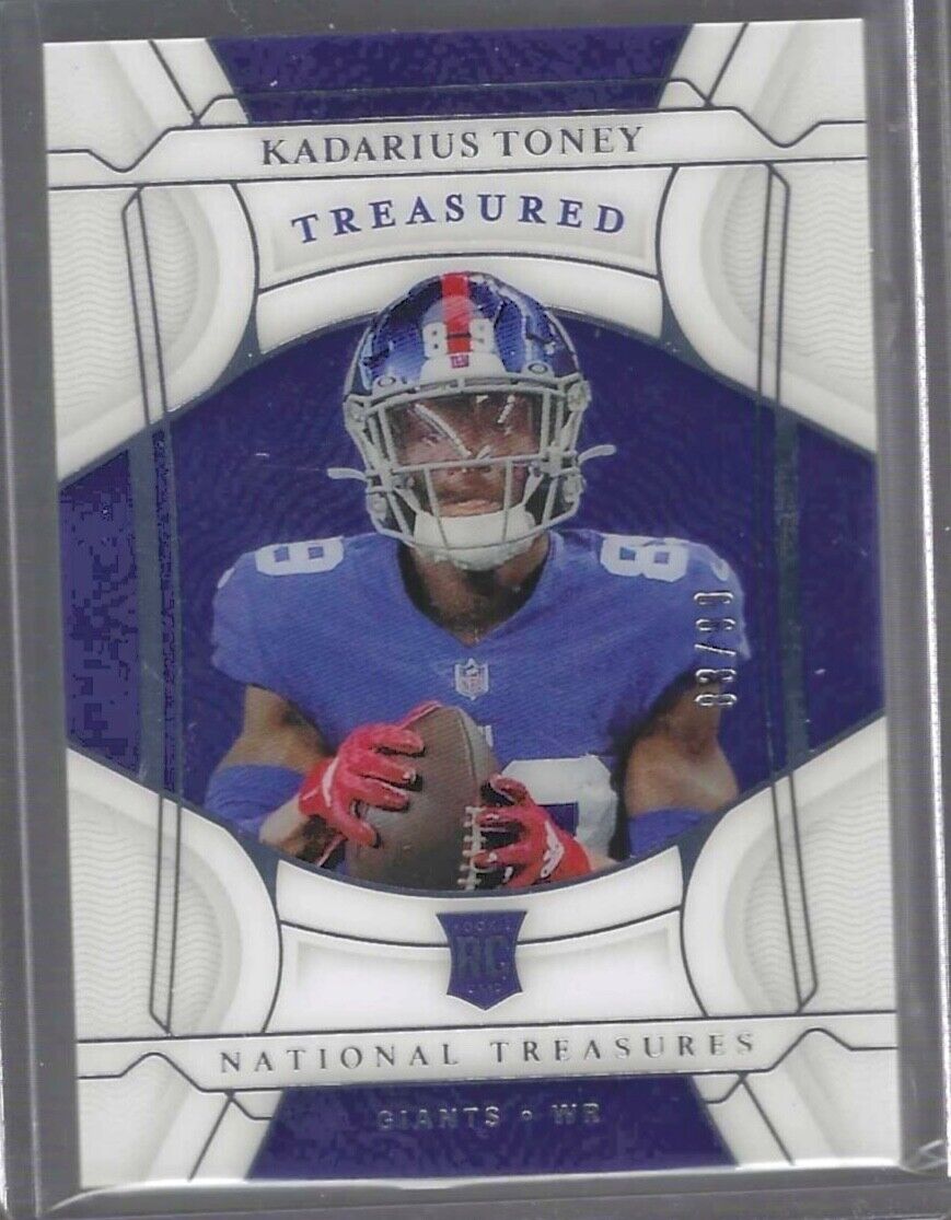 KADARIUS TONEY 2021 PANINI NATIONAL TREASURES TREASURED ROOKIE RC #D 83/99