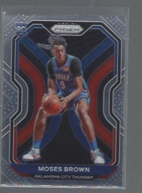 MOSES BROWN 2020-21 PANINI PRIZM UPDATE CHRONICLES RARE SP RC #510