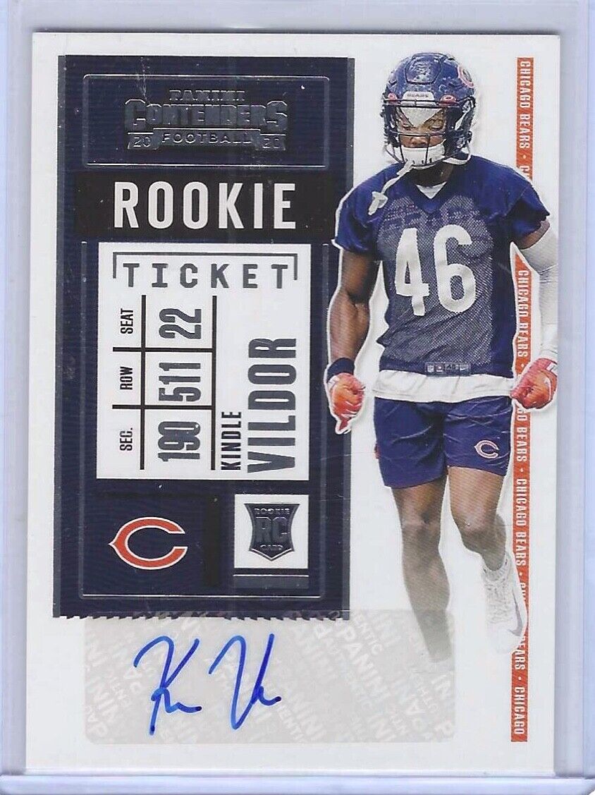 KINDLE VILDOR 2020 PANINI CONTENDERS ROOKIE TICKET AUTO RC #214