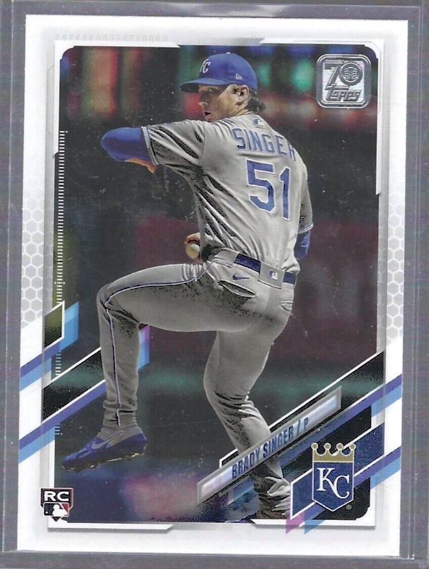 BRADY SINGER 2021 TOPPS SERIES ONE SP PHOTO VARIATION RC #169