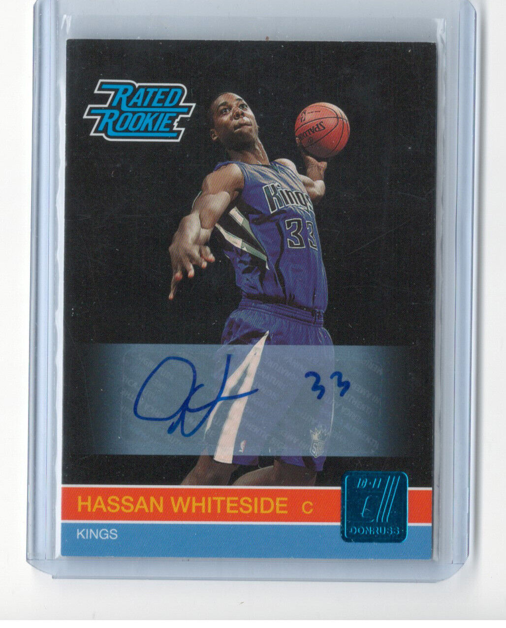 HASSAN WHITESIDE 2010-11 PANINI DONRUSS RATED ROOKIE AUTO RC #D 233/599