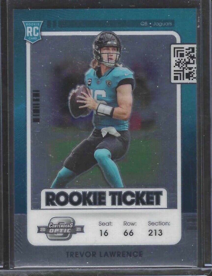 TREVOR LAWRENCE 2021 PANINI OPTIC CONTENDERS ROOKIE TICKET RC #93