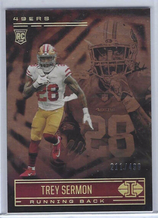TREY SERMON 2021 PANINI ILLUSIONS BRONZE ROOKIE RC #D /499