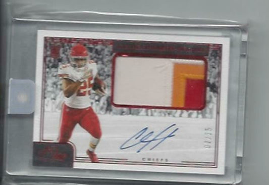CLYDE EDWARDS-HELAIRE 2020 PANINI ONE ENCASED RED RPA PATCH AUTO RC #D 02/25