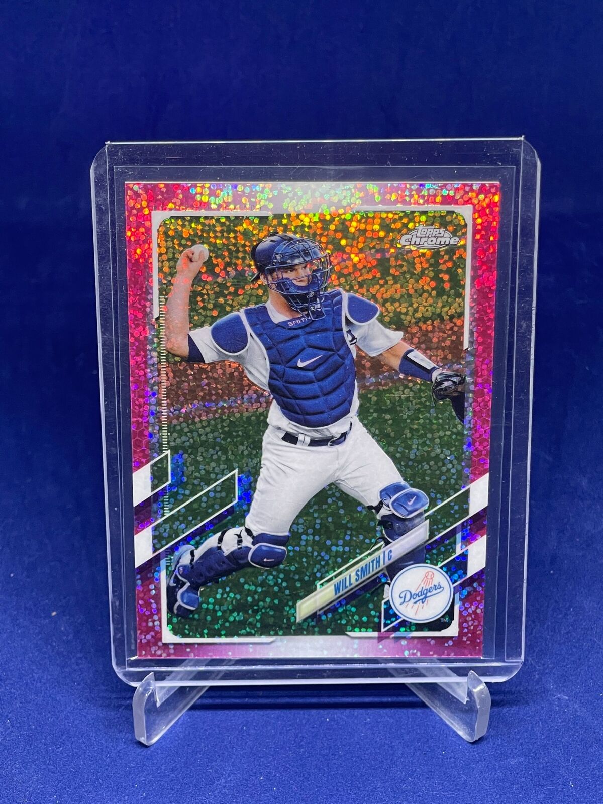 WILL SMITH 2021 TOPPS CHROME PINK SPARKLE SPECKLE REFRACTOR #D 161/350